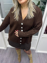 A02115 taşlı triko hırka standart beden