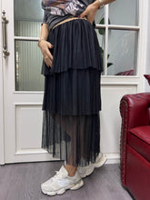 A01816 piliseli katlı fırfırlı etek