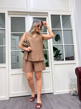 A01920 kahve şort takım