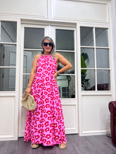 A02026 viskon kumaş bağlamalı maxi elbise