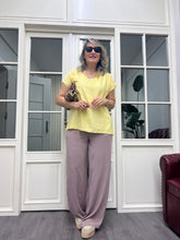 A01878 viskon kumaş vizon renk pantolon