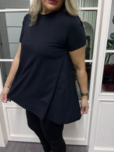 A02286 asimetrik tişört