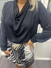 A02079 degaje crep kumaş bluz