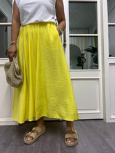 A02037 sarı beli lastikli etek