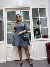 A02083 gri kısa Çan elbise