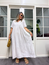 A02007 crep kumaş owersize elbise