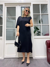 A01806 modal kumaş likralı asimetrik elbise