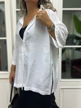 A02045 crep kumaş owersize gömlek