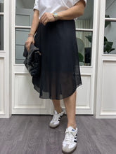 A01799 siyah likralı beli lastikli tül etek