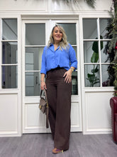 A02288 beli lastikli canvas pantolon