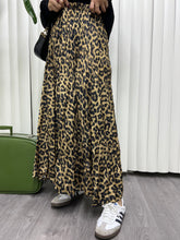 A01699 leopar beli lastikli etek