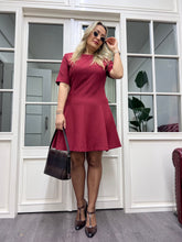 A01788 bordo Çan elbise