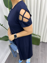 A0136 lacivert kolları çapraz