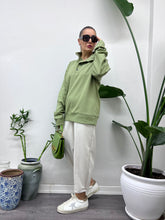 A01479 haki renk likra çıtçıtlı sweat