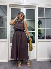 A02019 kahve tensel kumaş takım