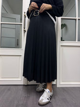 A02136 kemerli pliseli etek