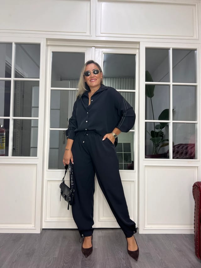 A02740 crep kumaş dökümlü premium kalite takım 