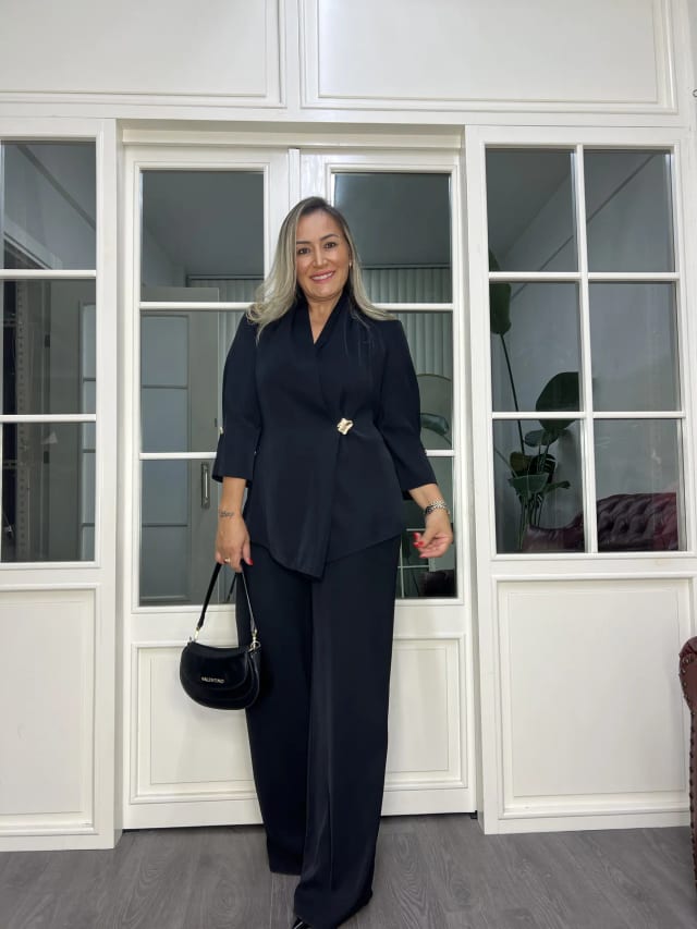 A02772 premium koleksiyon Crep kumaş takım