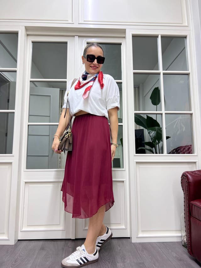A01798 beli lastikli bordo tül etek