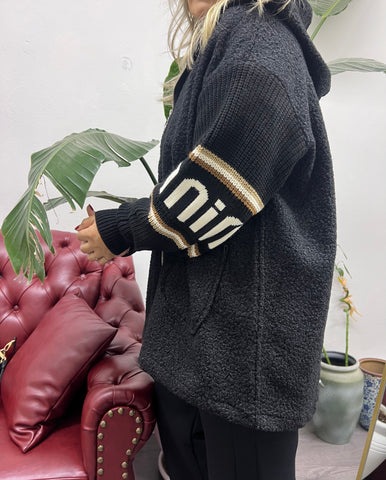 A02109 siyah buklet mont