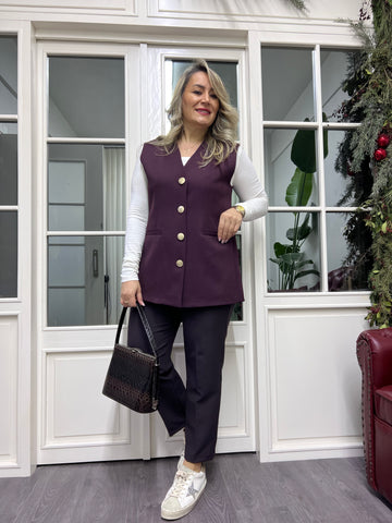 A02239 mürdüm yelek