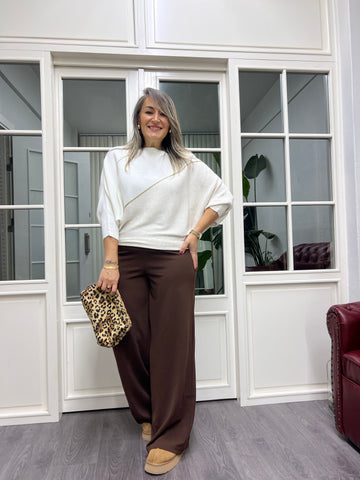 A02120 standart beden yarasa kol triko