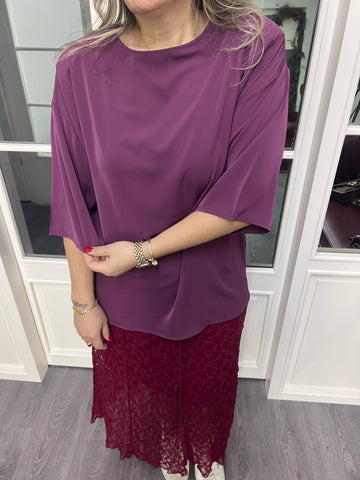 A02332 bordo vatkalı bluz