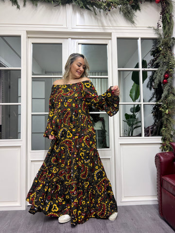 A02328 madonna renkli elbise