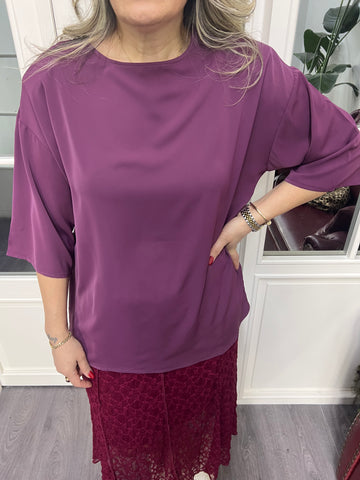 A02332 bordo vatkalı bluz