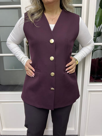 A02239 mürdüm yelek