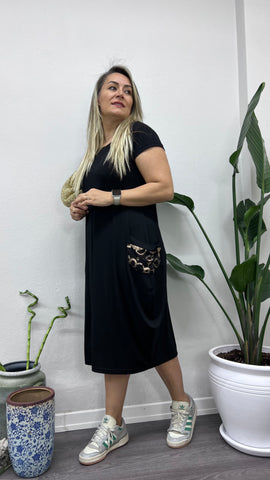 A082 siyah şalvar model bakır cepli