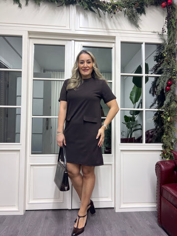 A02266 kahve likralı süs cep