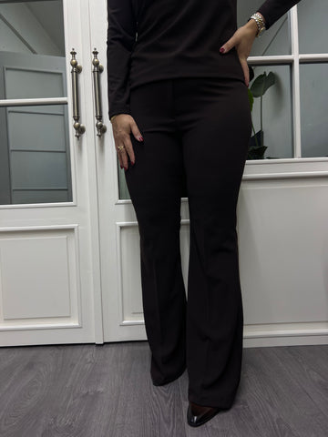 A02145 ispanyol paça likralı pantolon