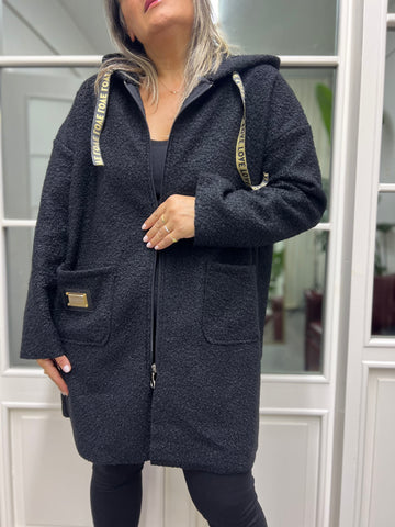 A02080 buklet kumaş mont