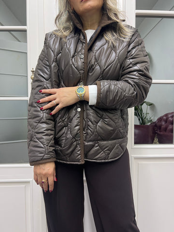 A02155 kahve kapitone mont