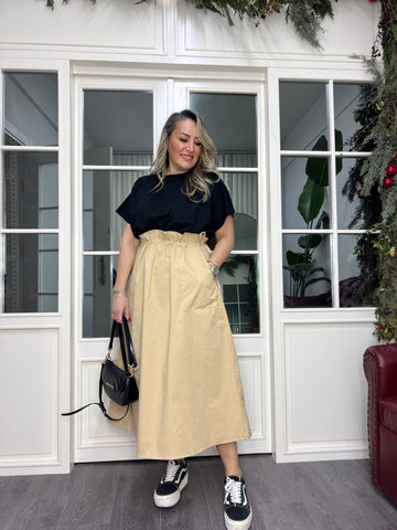 A02346 balon üstü likralı elbise