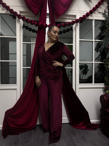 A02199 kadife likralı takım