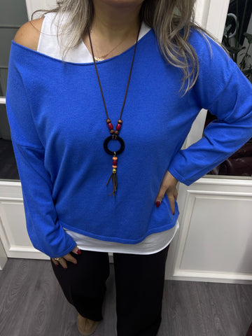 A02171 mavi triko set