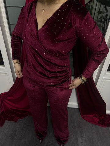 A02199 kadife likralı takım