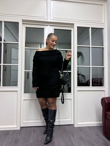 A02192 standart beden triko elbise