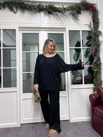 A02215 modal kumaş palazzo eşofman takımı