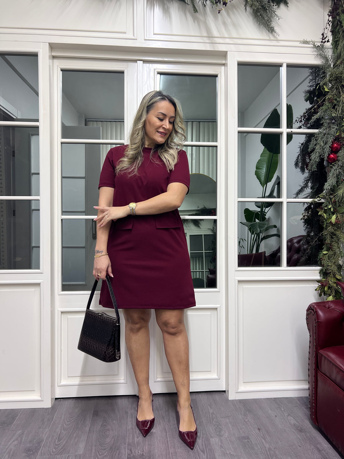 A02268 bordo süs cep