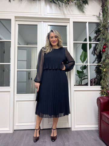 A02300 piliseli elbise