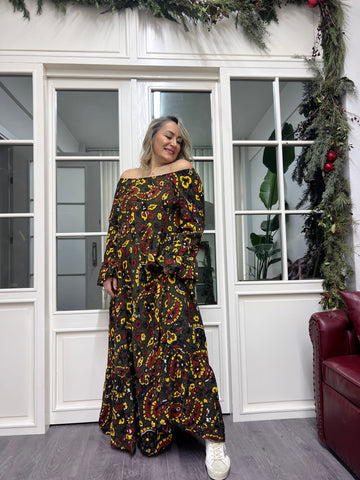 A02328 madonna renkli elbise