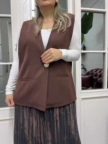 A02229  tek düğme yelek