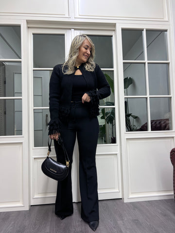 A02130 ispanyol likralı pantolon