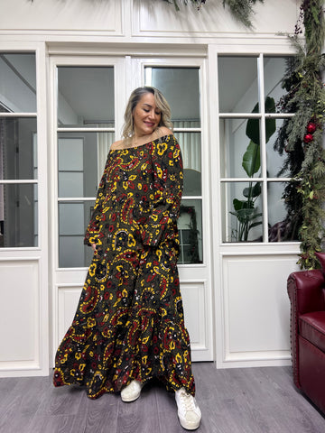 A02328 madonna renkli elbise