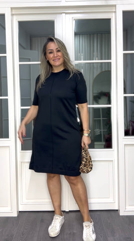 A02293 merserize standart beden elbise