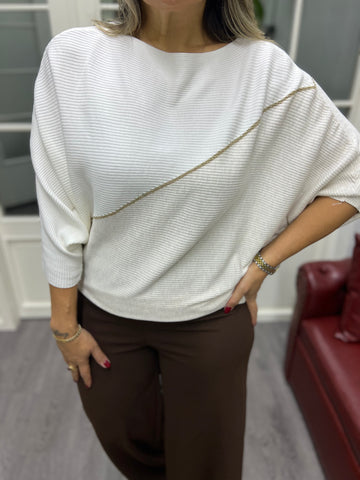 A02112 yarasa kol triko bluz