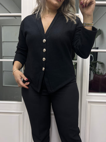 A02162 triko düğmeli triko hırka